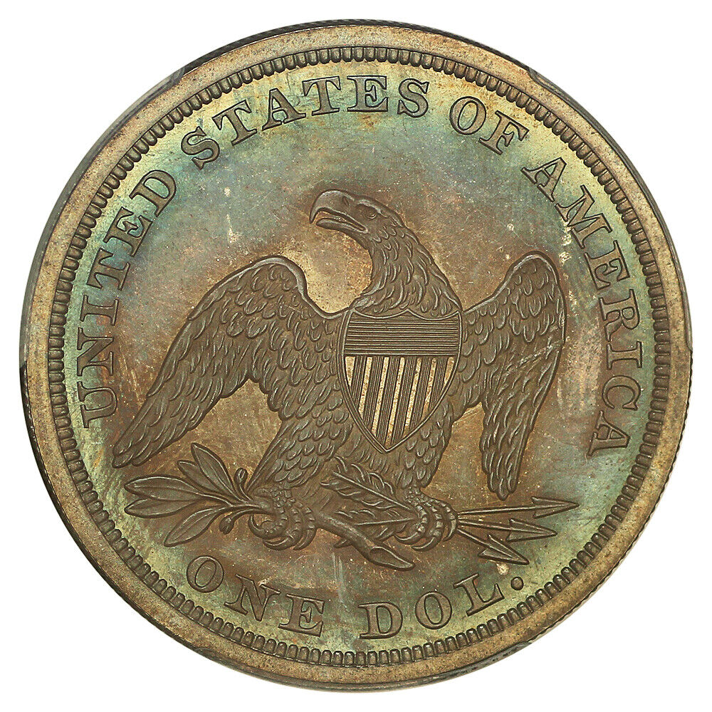 1863 $1 PCGS PR65+ ex: D.L. Hansen