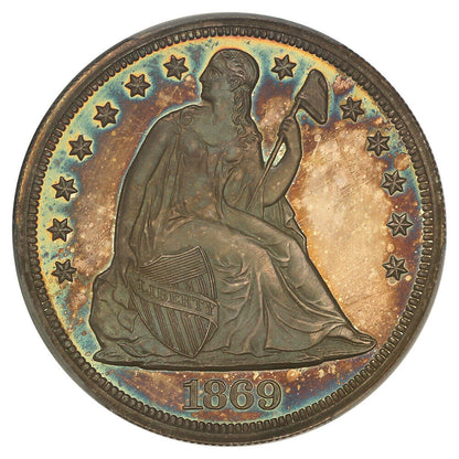 1869 $1 PCGS PR65 ex: D.L. Hansen