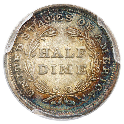 1839 H10C CACG MS67 (No Drapery) ex: D.L. Hansen - Liberty Seated Half Dime