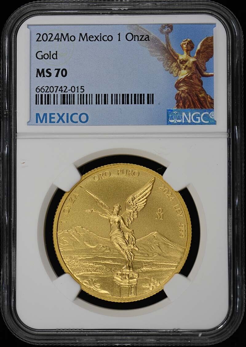 2024 Mo Mexico 1 Onza Gold Libertad NGC MS70