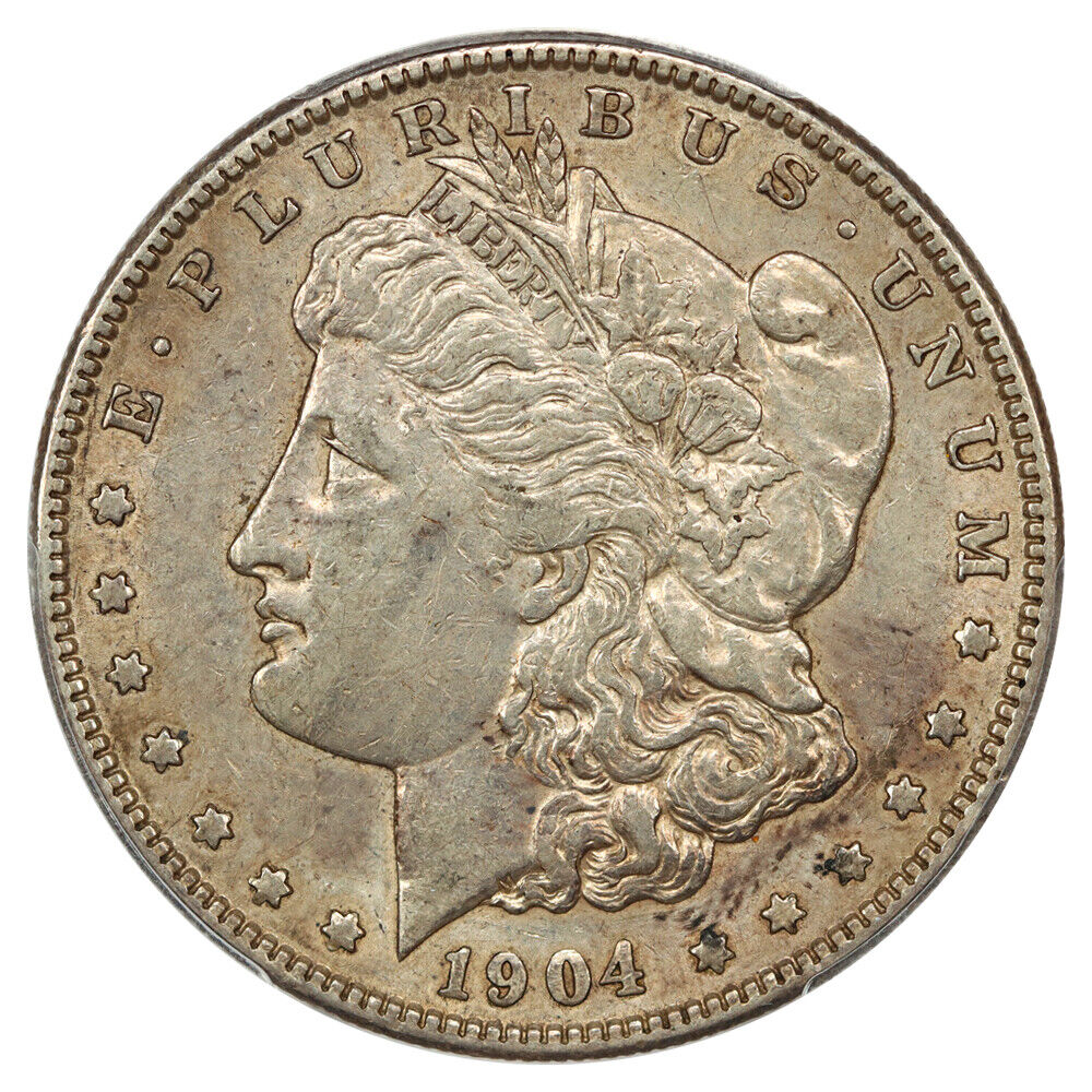 1904-S $1 PCGS AU53 - Morgan Dollar - Key Date S-Mint Morgan Dollar