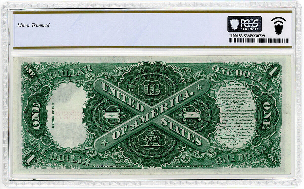 FR. 39 1917 $1 Legal Tender PCGS AU53 (Minor Trimmed)