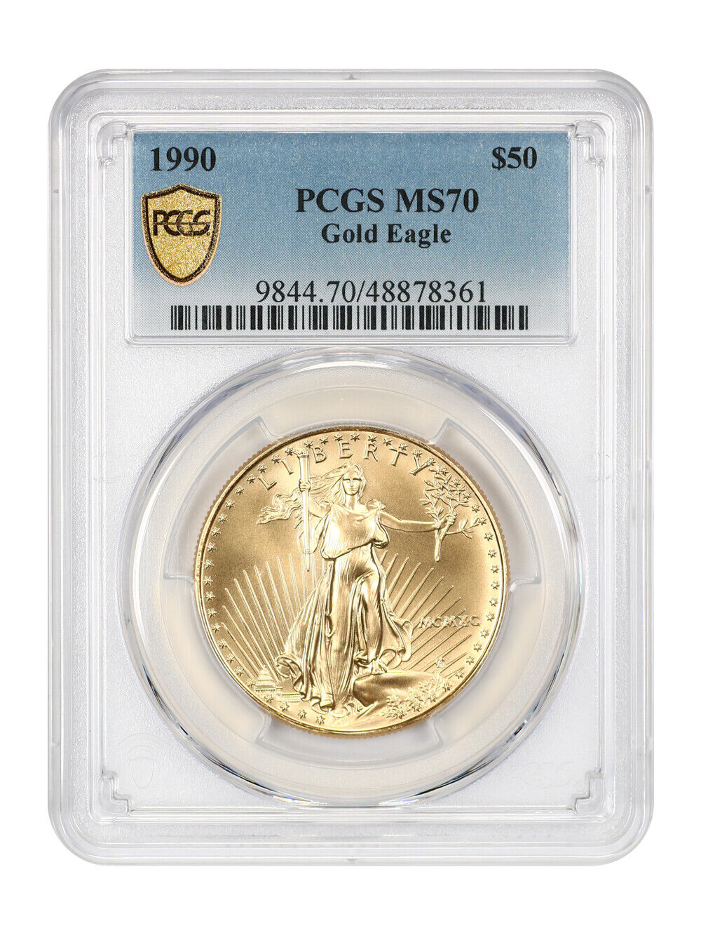 1990 $50 Gold Eagle PCGS MS70