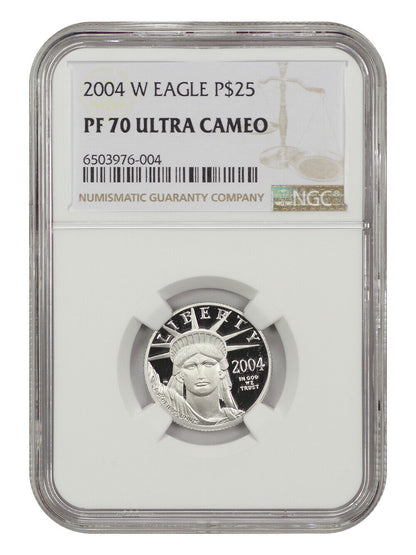 2004-W Platinum Eagle $25 NGC Proof 70 UCAM