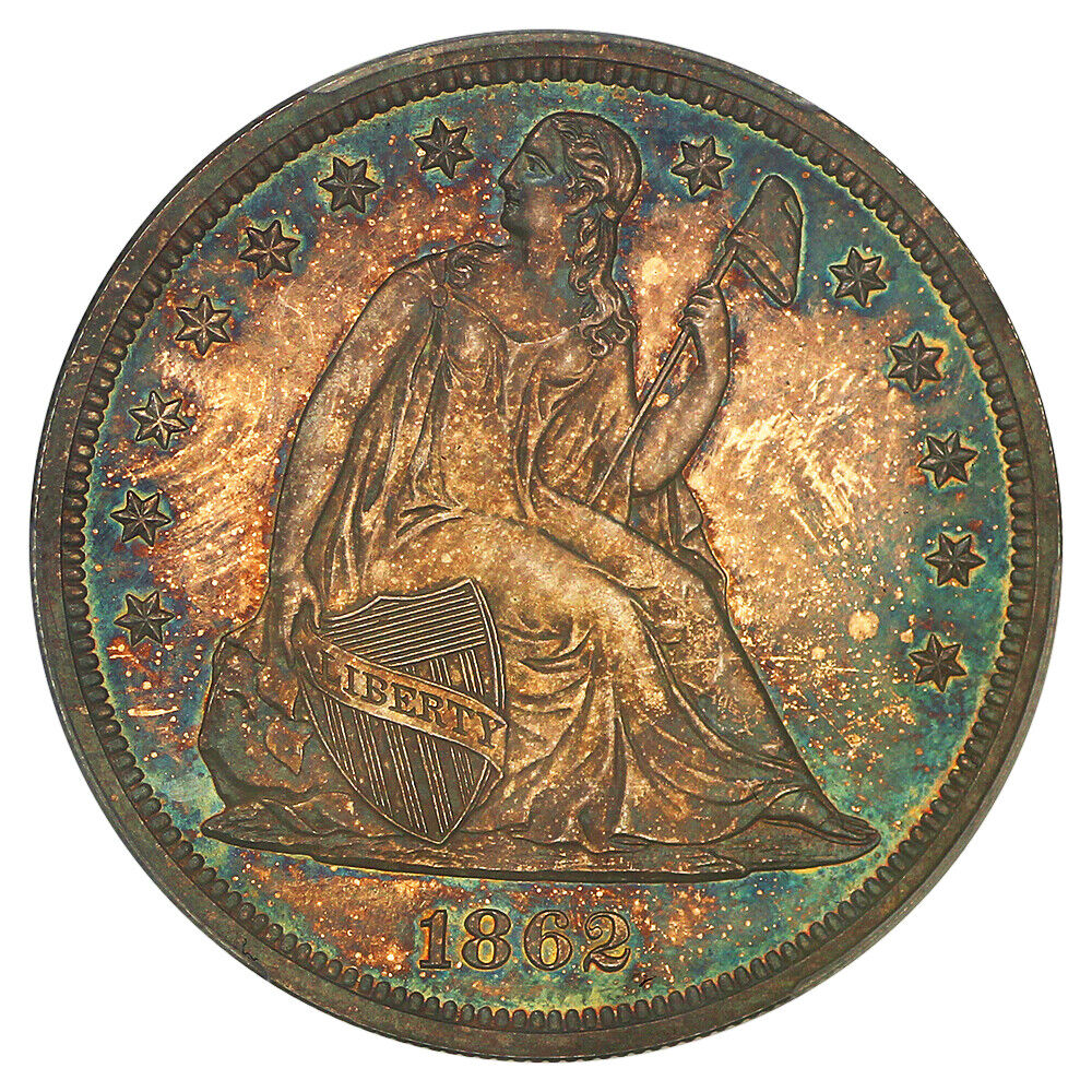 1862 $1 PCGS PR65 ex: D.L. Hansen