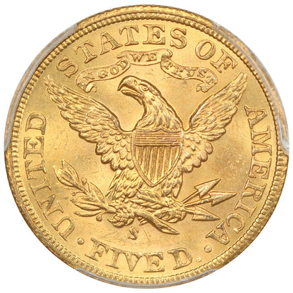 1900-S $5 PCGS MS65 ex: D.L. Hansen - Liberty Head $5