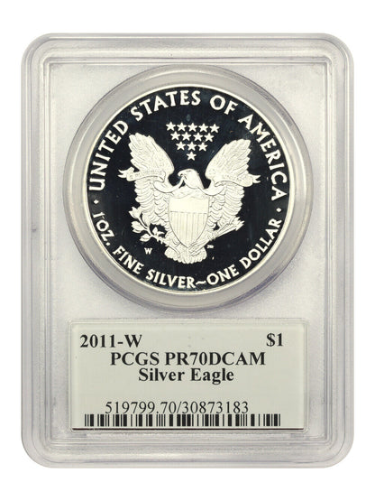 2011-W Silver Eagle $1 PCGS Proof 70 DCAM