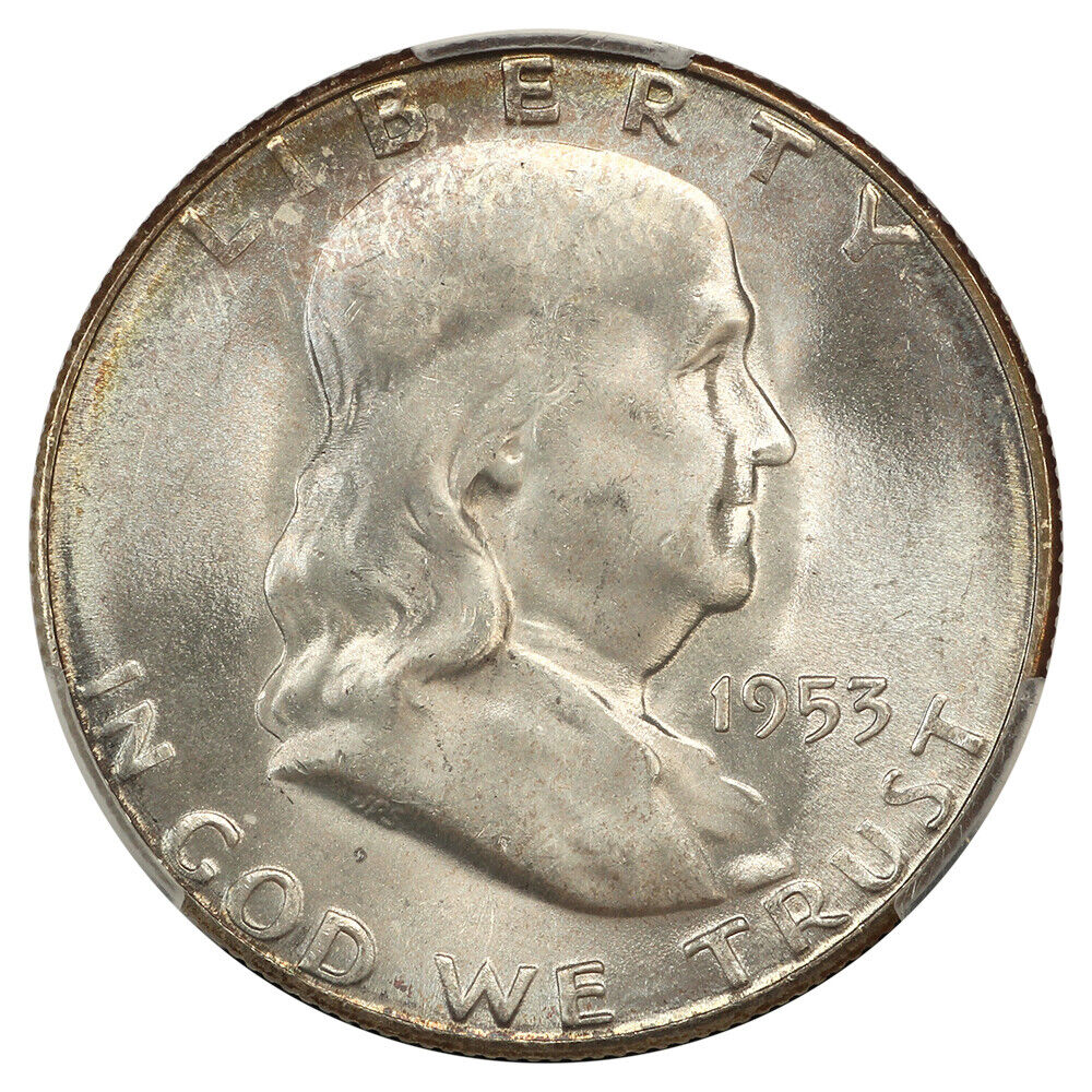 1953-S 50C CACG MS66 - Franklin Half Dollar