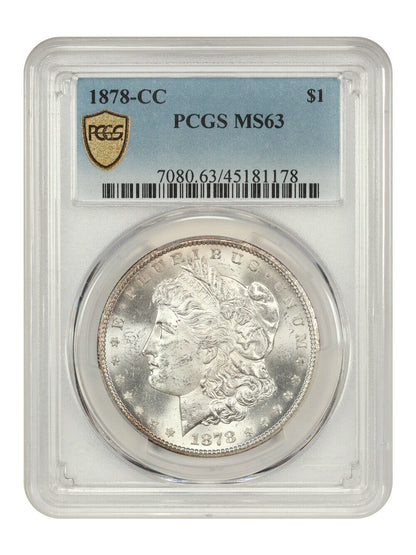 1878-CC $1 PCGS MS63 - Morgan Dollar - Popular First-Year Carson City Morgan