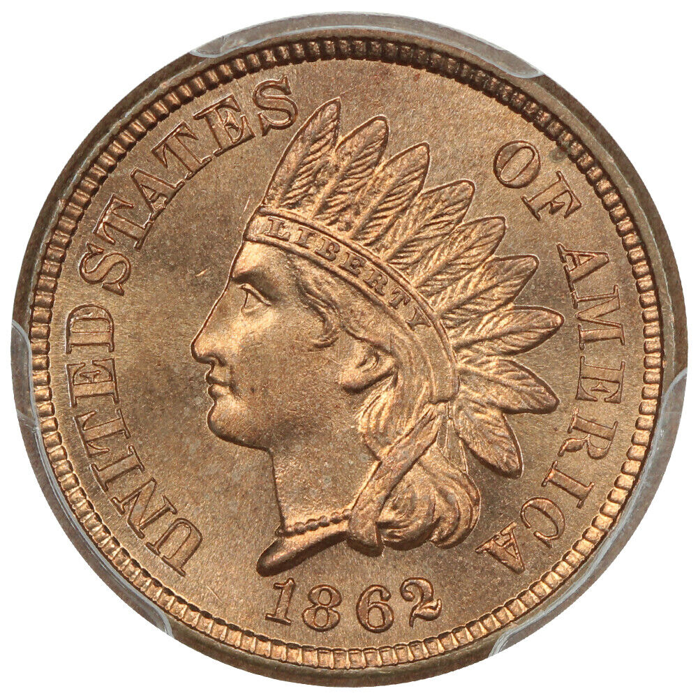 1862 1C PCGS MS65+ - Indian Cent - Popular Copper-Nickel Cent