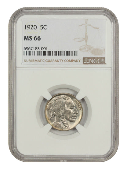 1920 5C NGC MS66 - Buffalo Nickel