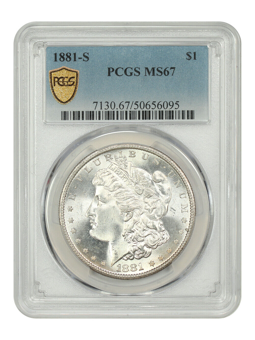 1881-S $1 PCGS MS67 - Morgan Dollar