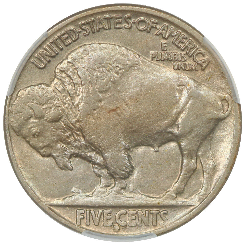 1915-D 5C CACG AU50 - Buffalo Nickel