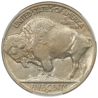 1915-D 5C CACG AU50 - Buffalo Nickel