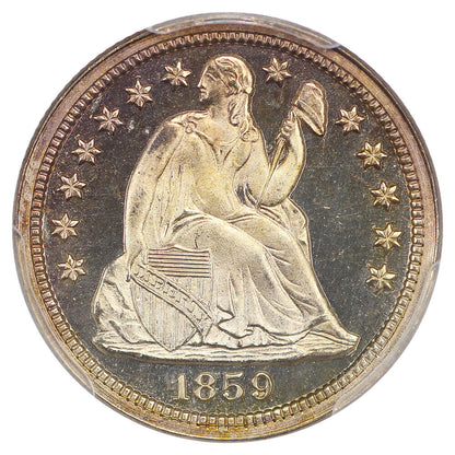 1859 10C PCGS PR67CAM ex: D.L. Hansen