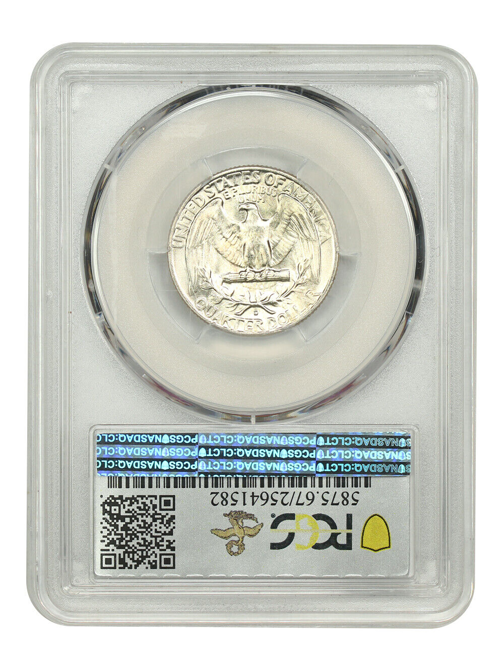 1963-D 25C PCGS MS67 ex: D.L. Hansen - Washington Quarter