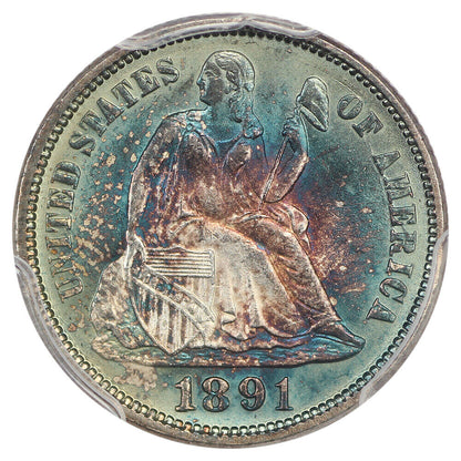 1891 10C PCGS MS67 ex: D.L. Hansen