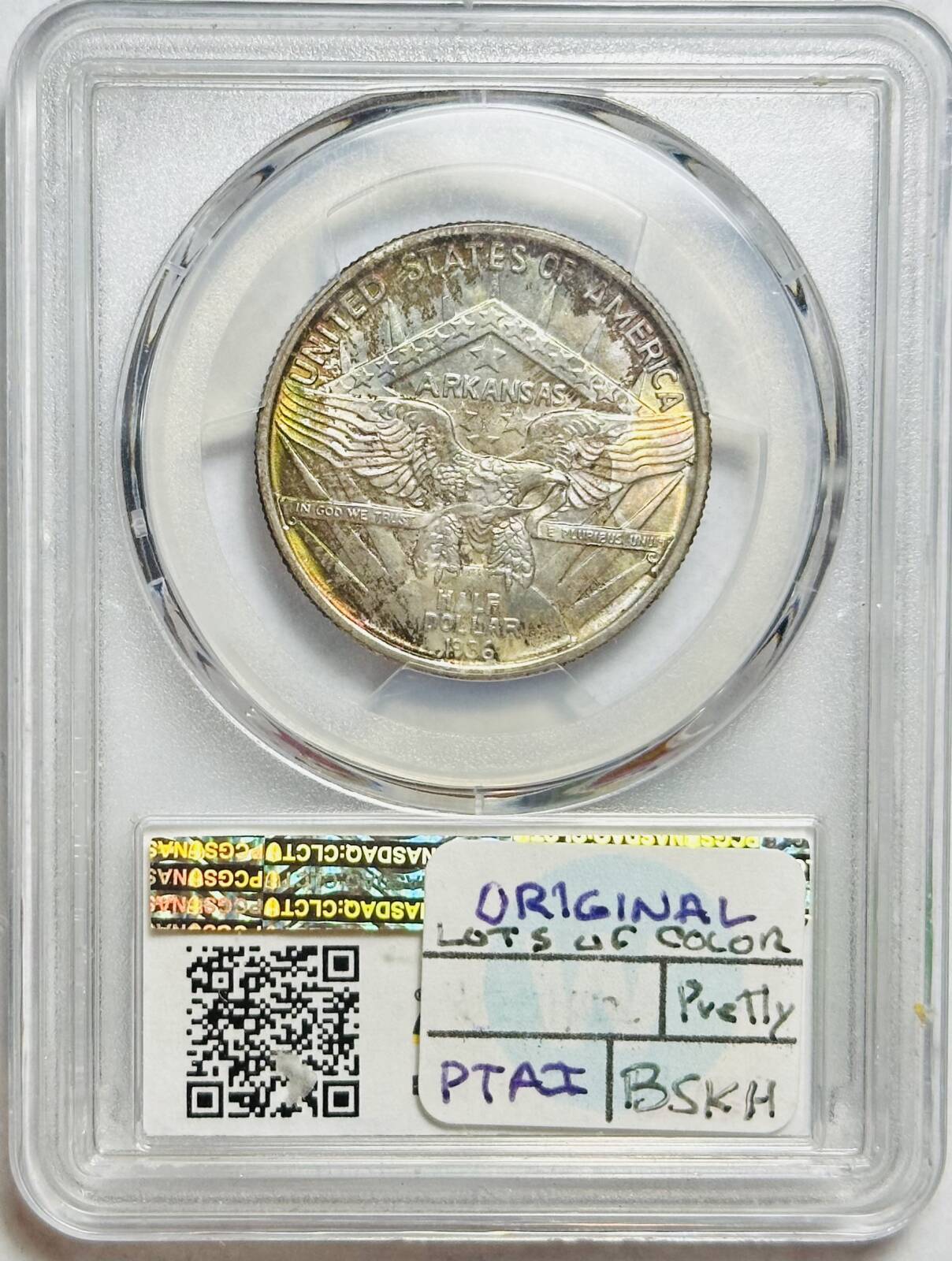 1936 P Classic Commemorative Arkansas Centennial PCGS MS-67 Robinson