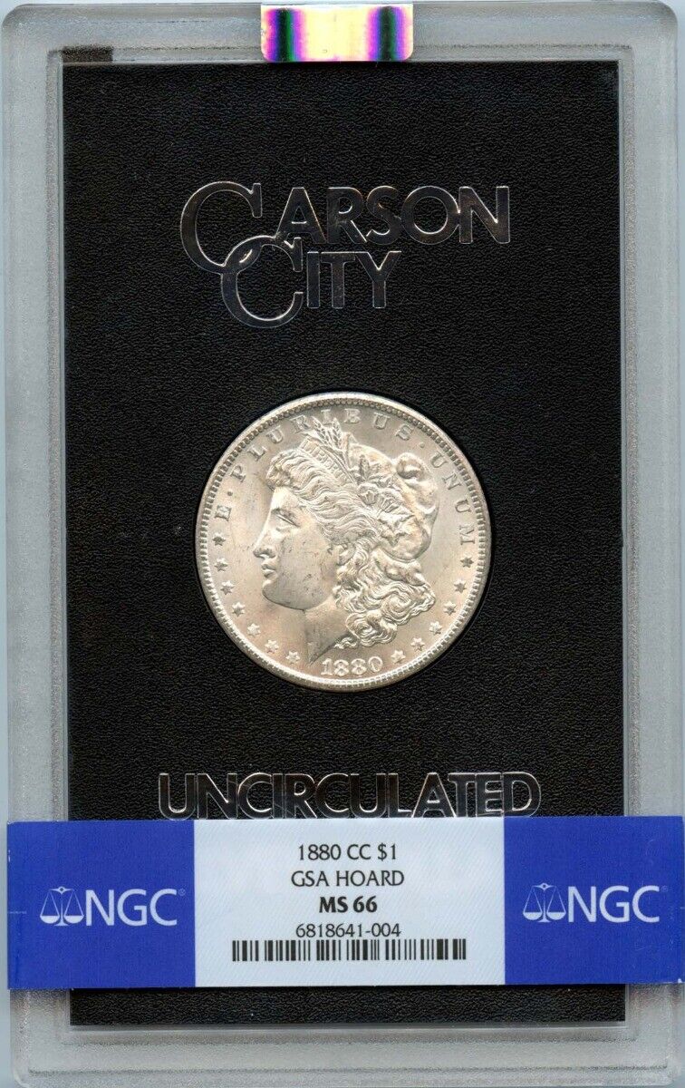 1880-CC Morgan Dollar GSA HOARD S$1 NGC MS66