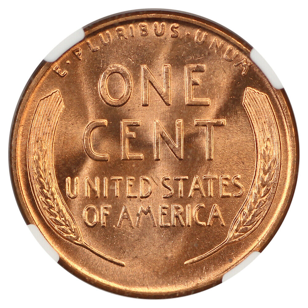 1956-D 1C NGC MS67RD - Lincoln Cent (Wheat Reverse)