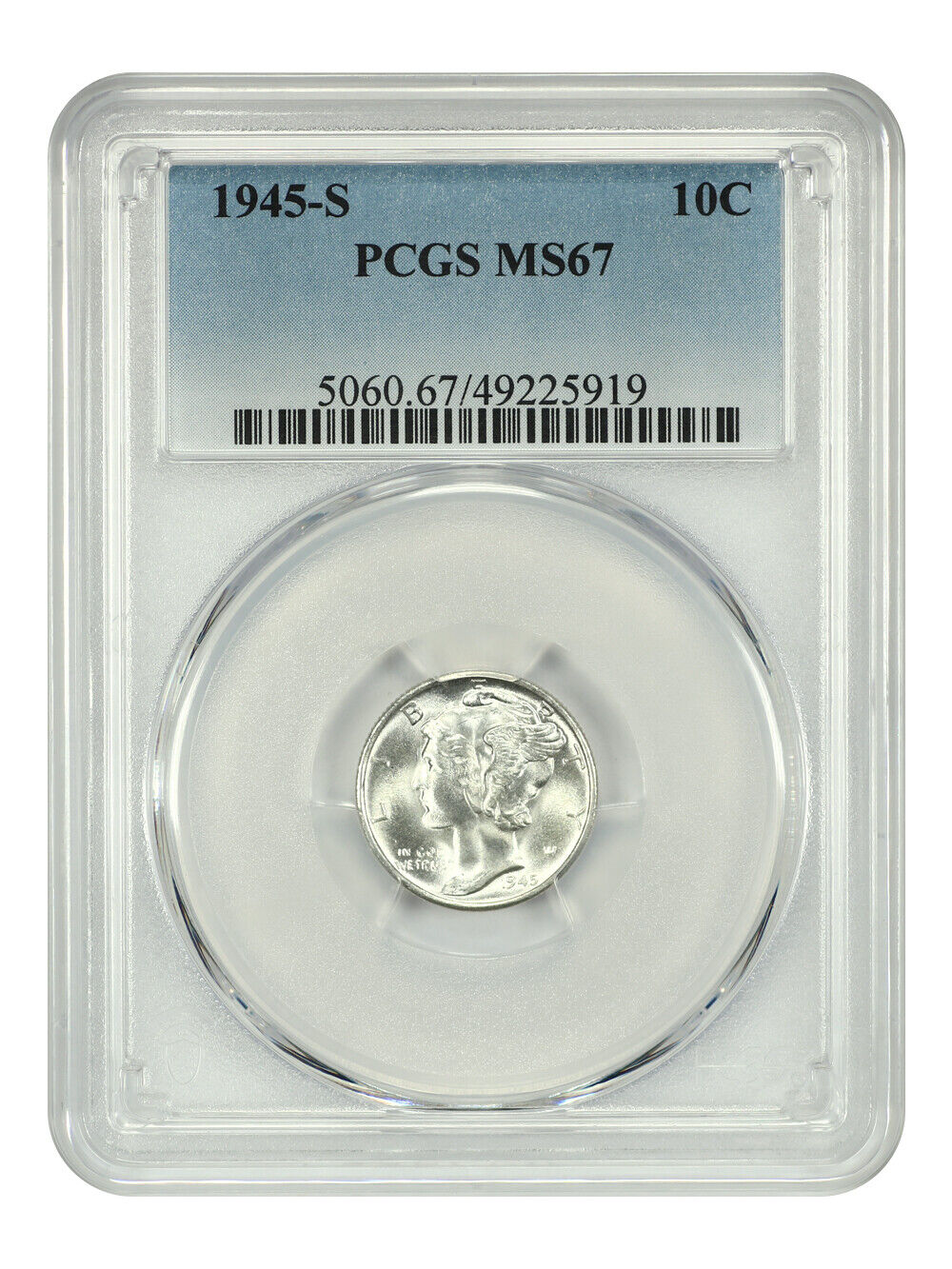 1945-S 10C PCGS MS67