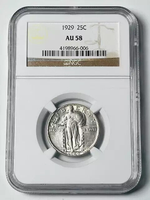 1929 Standing Liberty Quarter NGC AU-58