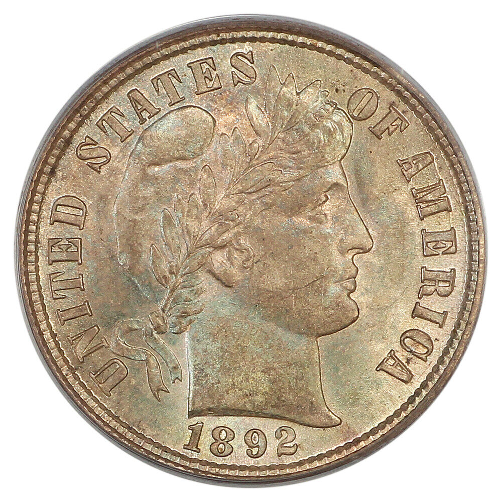 1892 10C PCGS MS64 - Barber Dime