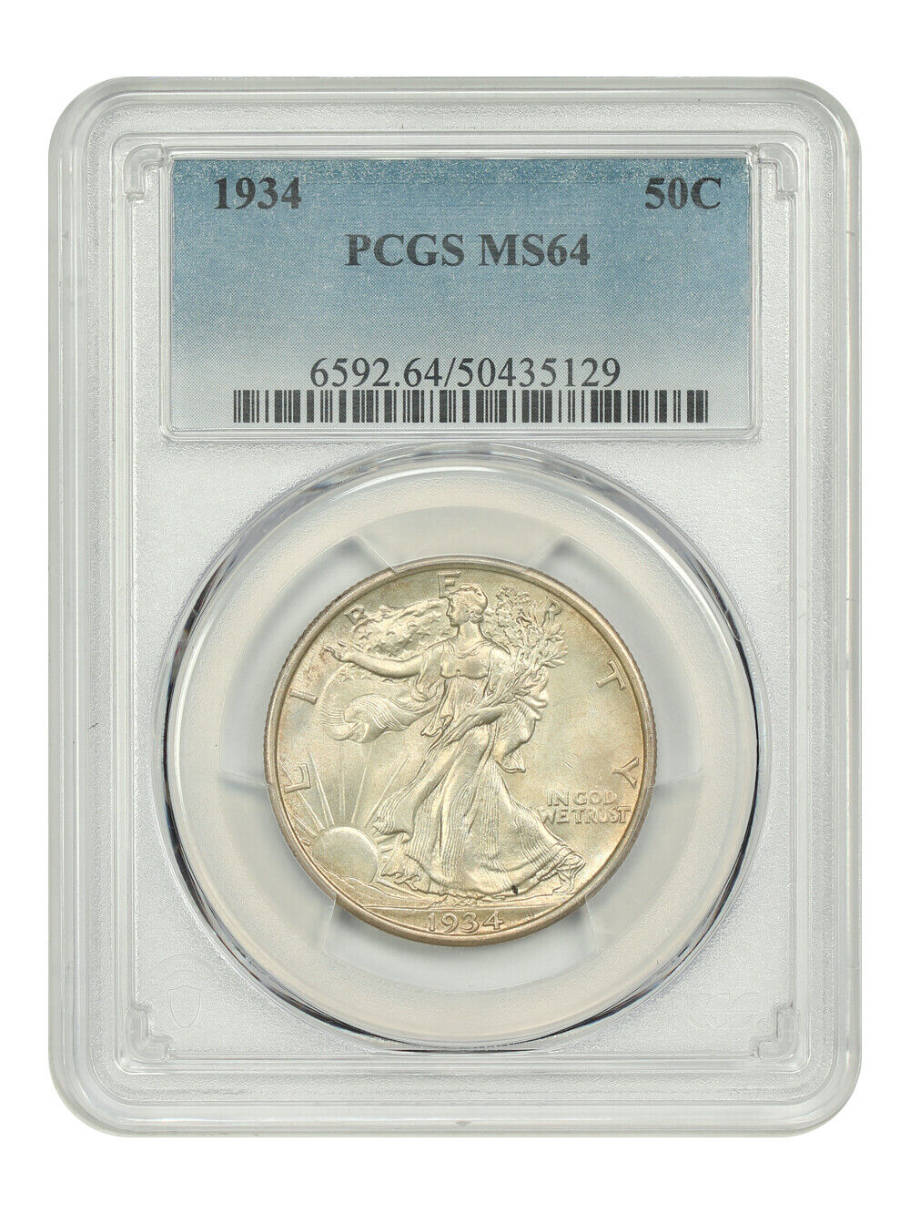 1934 50C PCGS MS64 - Walking Liberty Half Dollar