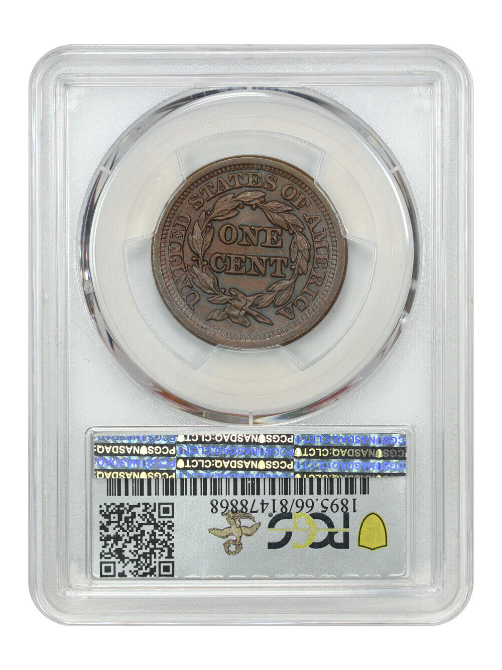 1851/81 1C PCGS/CAC MS66BN ex: D.L. Hansen