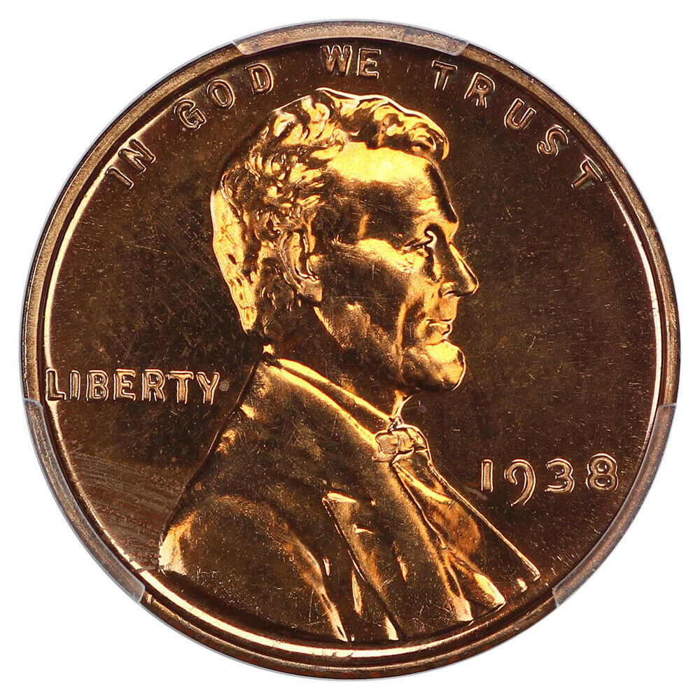 1938 1C PCGS PR66RD - Lincoln Cent (Wheat Reverse)