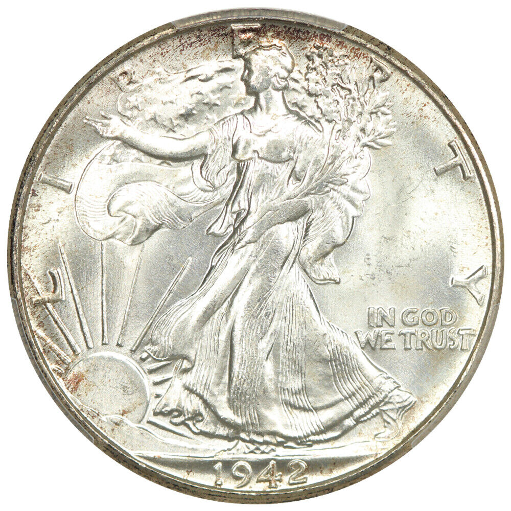 1942 50C PCGS MS65