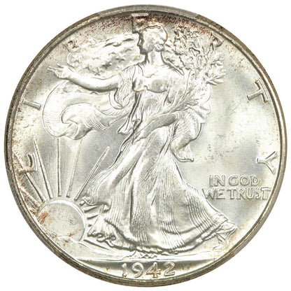 1942 50C PCGS MS65