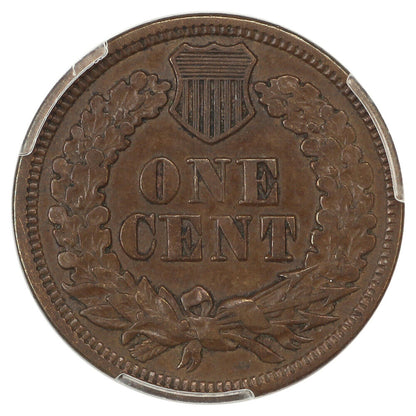 1866 1C PCGS/CAC XF40 (DDO, FS-101, S-1) - Indian Cent - Neat Doubled Die