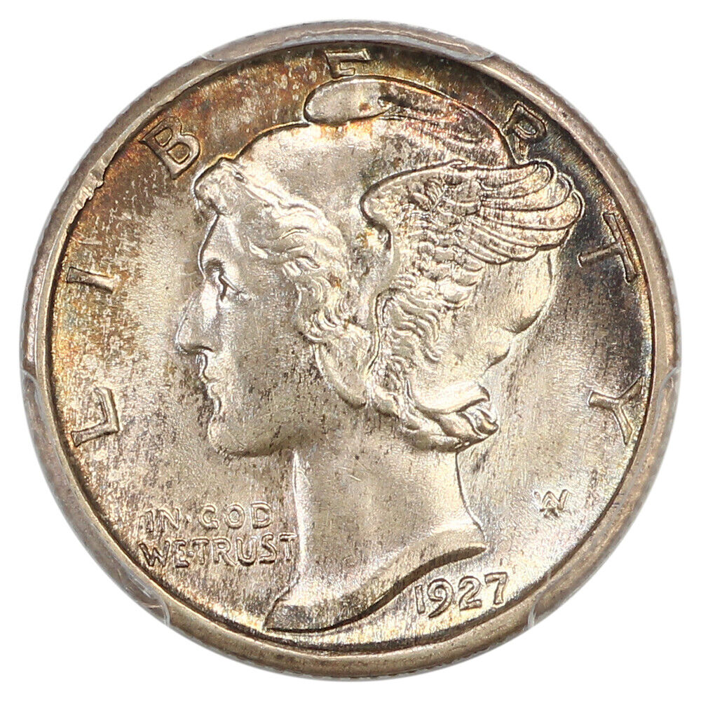 1927-S 10C PCGS MS66FB ex: D.L. Hansen