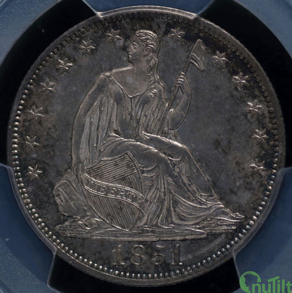 1851 50C PCGS MS65 ex: D.L. Hansen