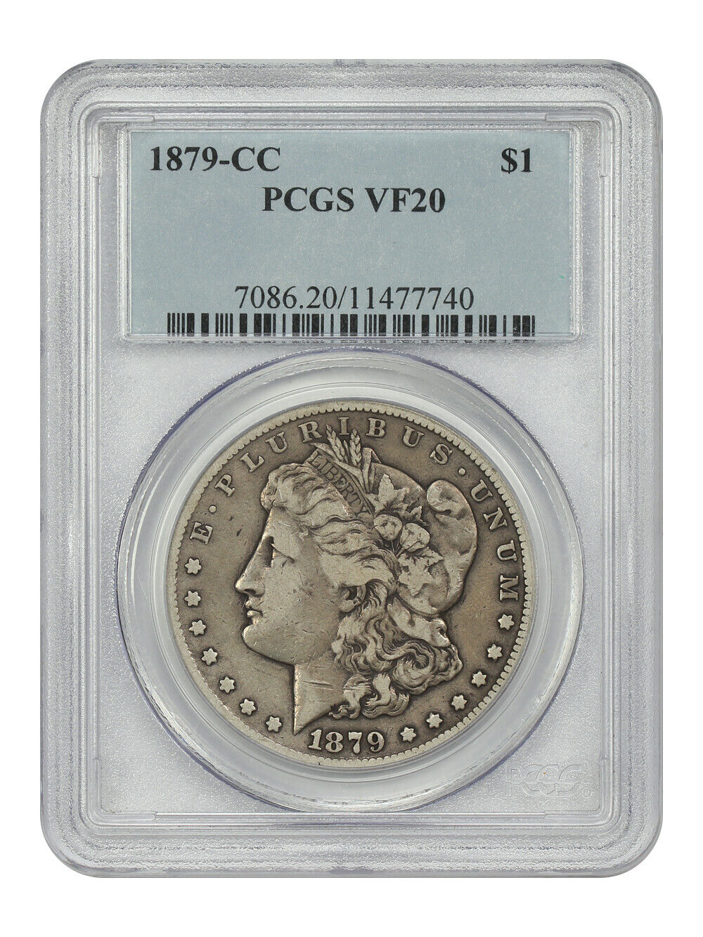 1879-CC $1 PCGS VF20 - Morgan Dollar - Key Date from Carson City