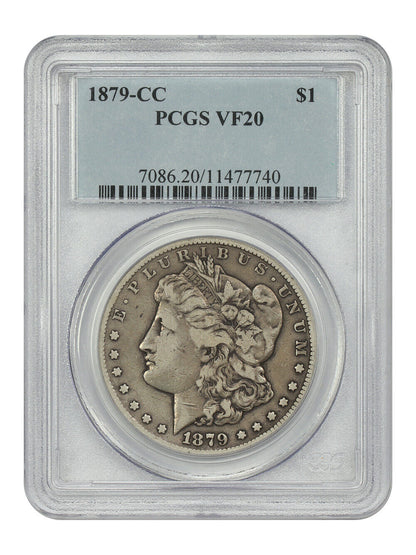 1879-CC $1 PCGS VF20 - Morgan Dollar - Key Date from Carson City