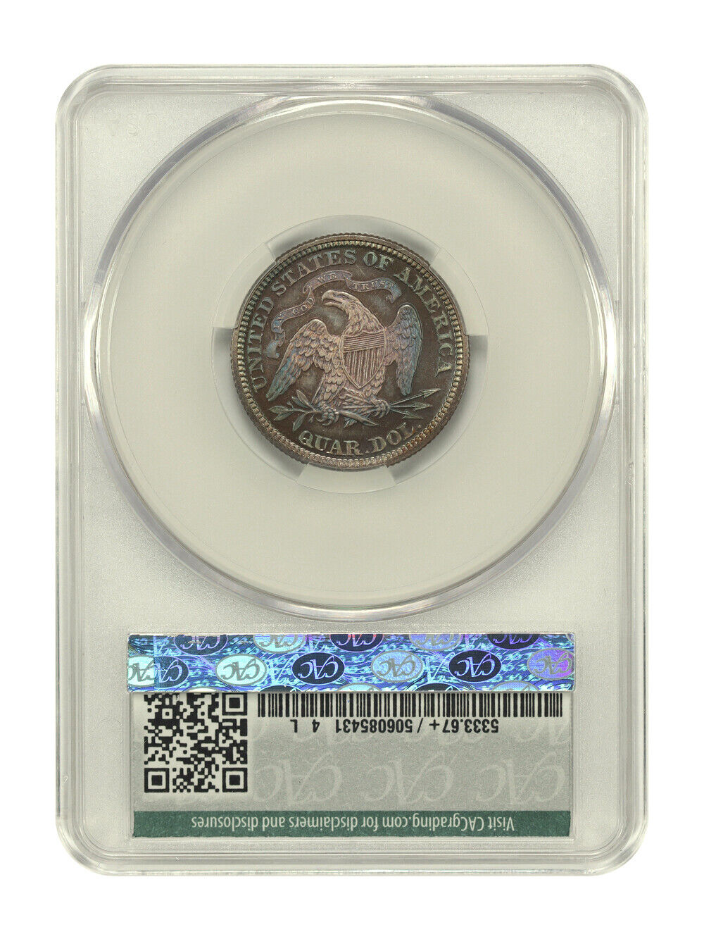 1874 25C CACG PR67+ (Arrows) ex: D.L. Hansen - Liberty Seated Quarter