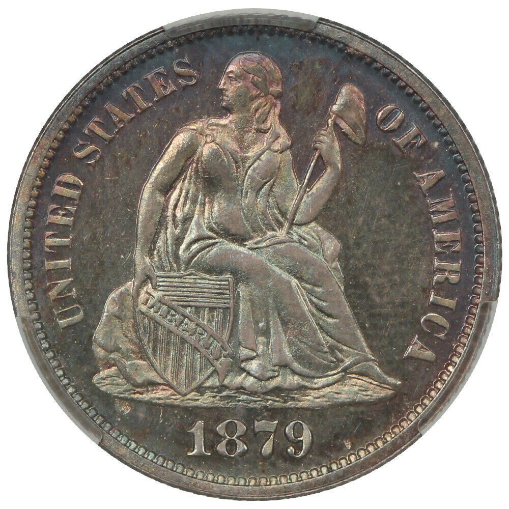 1879 10C CACG PR66 ex: D.L. Hansen - Liberty Seated Dime