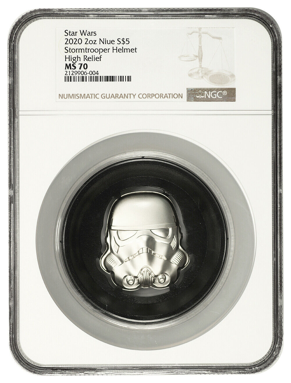 Niue: 2020 $5 Star Wars Stormtrooper Helmet NGC MS70 (High Relief) - Other