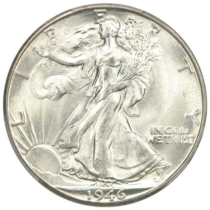 1946-D 50C PCGS MS66 - Walking Liberty Half Dollar