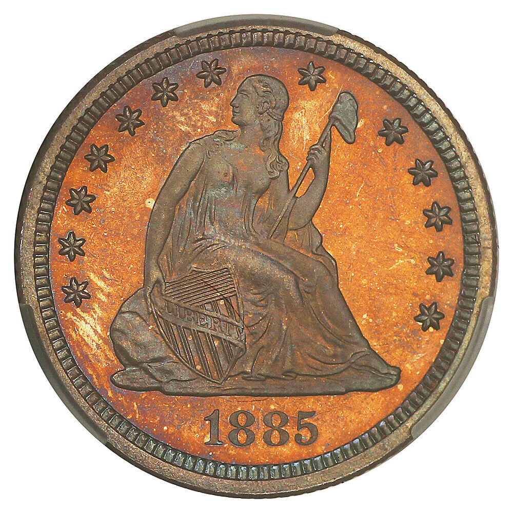 1885 25C CACG PR67 ex: D.L. Hansen - Liberty Seated Quarter