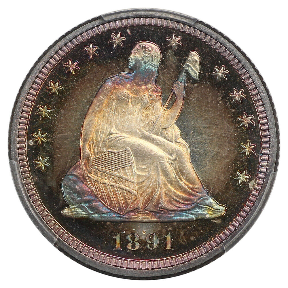 1891 25C PCGS PR68CAM ex: Newman-Simpson