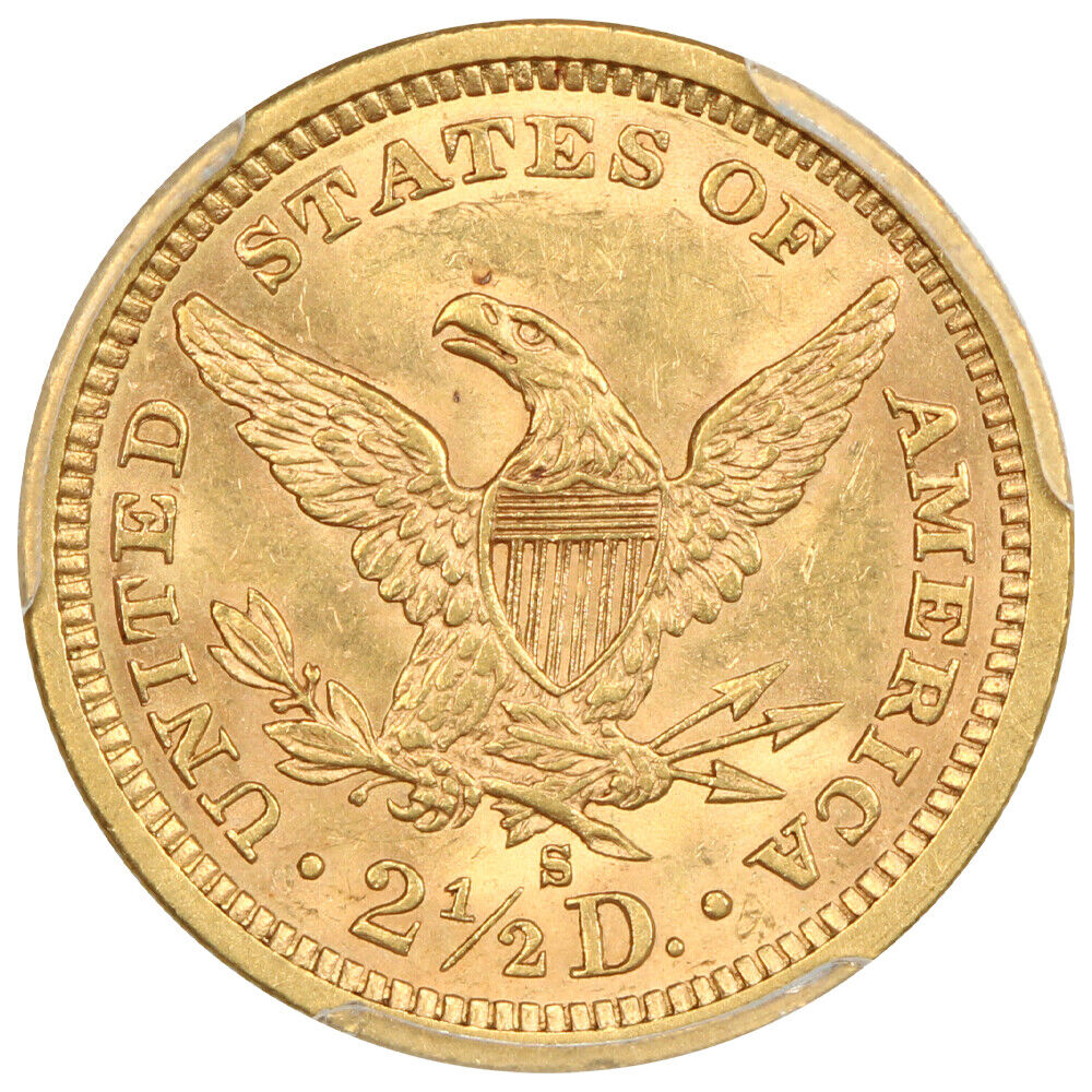 1879-S $2.50 PCGS MS62