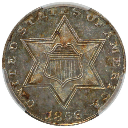 1856 3CS CACG PR65 ex: D.L. Hansen - Three Cent Silver