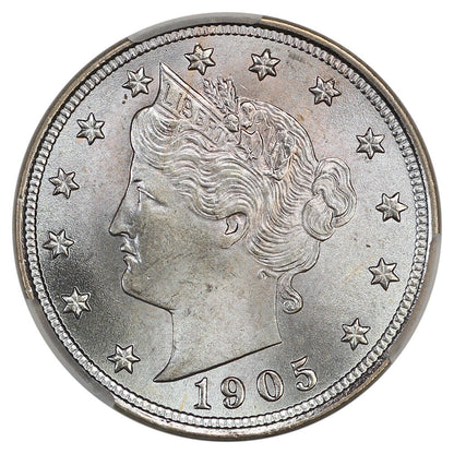 1905 5C CACG MS67 ex: D.L. Hansen - Liberty Nickel