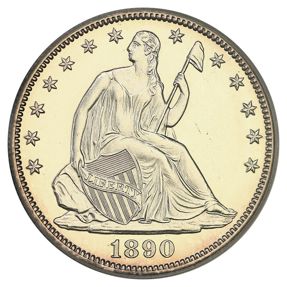 1890 50C PCGS PR62CAM - Liberty Seated Half Dollar