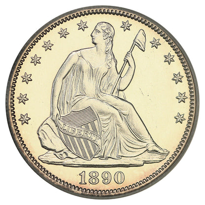 1890 50C PCGS PR62CAM - Liberty Seated Half Dollar
