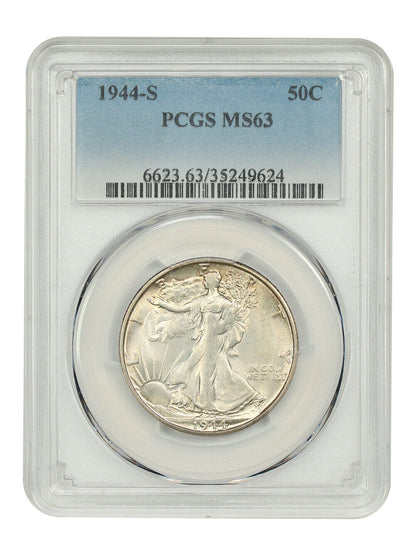 1944-S 50C PCGS MS63 - Walking Liberty Half Dollar