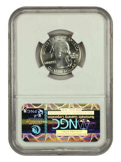 2011-P 25C Gettysburg NP NGC MS68 - Type 1 - Clad